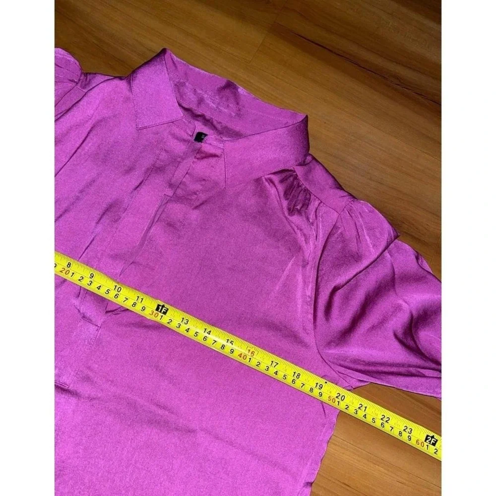 Womens Banana‎ Republic Satin Deep V-Neck Blouse Top Shirt